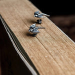 925 Sterling Silver Dragon Stud Earrings earrings Viking Warriors