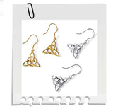 925 Sterling Silver Trinity Knot Earrings Earrings Viking Warriors