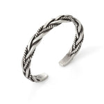 925 Sterling Silver Twisted Woven Bracelet Bracelets Viking Warriors