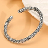 925 STERLING SILVER VIKINGS BRAIDED BRACELET Bracelets Viking Warriors