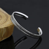 925 Sterling Sliver Viking Celtic Leaf Bracelet Bracelets Viking Warriors