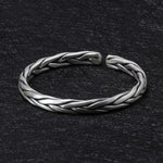 999 Pure Silver Viking Braided Arm Ring Bracelet Bracelets Viking Warriors
