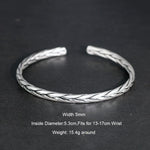 999 Pure Silver Viking Braided Arm Ring Bracelet Bracelets Viking Warriors