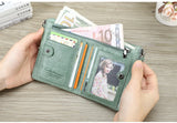 Genuine Leather Short Coin Wallet