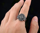 Viking Celtic Knot Cross Ring