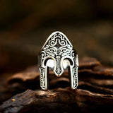 Stainless Steel Spartan Helmet Rings