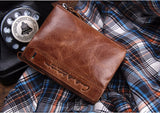 Genuine Leather Short Coin Wallet