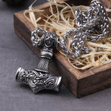 Thor's Hammer Dragon Necklace – Viking Talisman