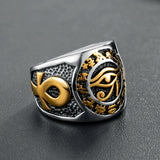 Ankh Eye of Horus Egyptian Rings