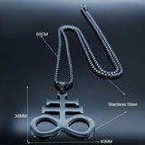 Satanic Cross Pendant Necklace – Occult Jewelry