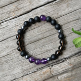 Quartz & Amethyst Mala Beads
