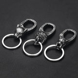 Wolf Lion Skull Raven Clasps Keychains