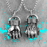 Anger Fist Pendant Necklace