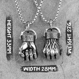 Anger Fist Pendant Necklace