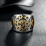 Ankh Eye of Horus Egyptian Rings