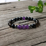 Quartz & Amethyst Mala Beads