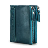 Genuine Leather Short Coin Wallet
