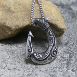 Hawaiian Hook Pendant Makau Necklace
