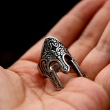 Stainless Steel Spartan Helmet Rings