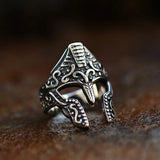 Stainless Steel Spartan Helmet Rings