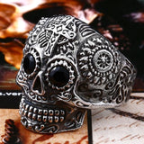 Gothic Cross Skull Ring