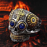 Gothic Cross Skull Ring