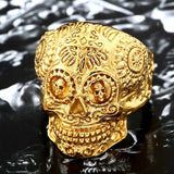 Gothic Cross Skull Ring