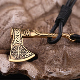 Viking Axe Leather Bracelet