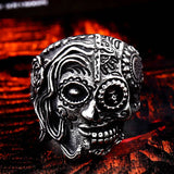 Gothic Cross Skull Ring