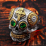 Gothic Cross Skull Ring