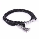Viking Axe Leather Bracelet