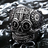 Gothic Cross Skull Ring