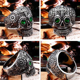 Gothic Cross Skull Ring