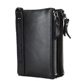 Genuine Leather Short Coin Wallet