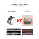 Norse Dragon Rune Ring