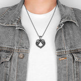Eternal Love Gothic Punk Skull Pendant