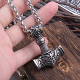 Thor's Hammer Dragon Necklace – Viking Talisman