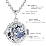 Tree of Life Pregnancy Chime Bell Ball Necklace