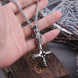 Viking Wolf Cross Pendant Vargkors