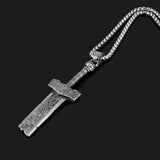 Broken Sword Pendant Necklace