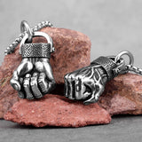 Anger Fist Pendant Necklace