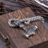 Thor's Hammer Dragon Necklace – Viking Talisman