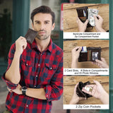 Genuine Leather Short Coin Wallet