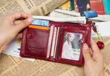 Genuine Leather Short Coin Wallet