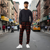 Viking Rune symbols all-over-print recycled joggers