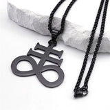 Satanic Cross Pendant Necklace – Occult Jewelry
