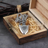 Viking Spear Leather Necklace