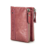 Genuine Leather Short Coin Wallet