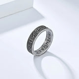 Vintage Runes Celtic Knot Stainless Steel Ring