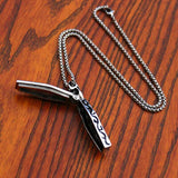 Vampire Skeleton in Coffin Pendant Necklace